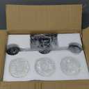 3-Light Bathroom Light Fixtures, Black Bathroom Vanity Light with Clear Glass Shade, Modern Bathroom Wall Lights Over Mirror, Farmhouse Wall Sconces Lighting for Bedroom LivingRoom