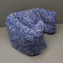 Yimobra Bathroom Rugs Non Slip Washable 36x24, Ultra Soft and Water Absorbent Bath Mats, Plush Fluffy Shower Mat Outside, Luxury Microfiber Thick Matts for Bathroom Floor/Tub, Blue and White