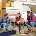 2pcs Camp Chair Replacement Bags, 36.22x9.84 Inch Polyester Durable Travel Outdoor Folding Chair Carry Bags with Shoulder Strap and Drawstring for Camping Hammock Yoga Mat Tripods (Navy)