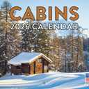 Cabin Calendar 2026 Monthly Wall Calender 12 Month | American Made In The USA
