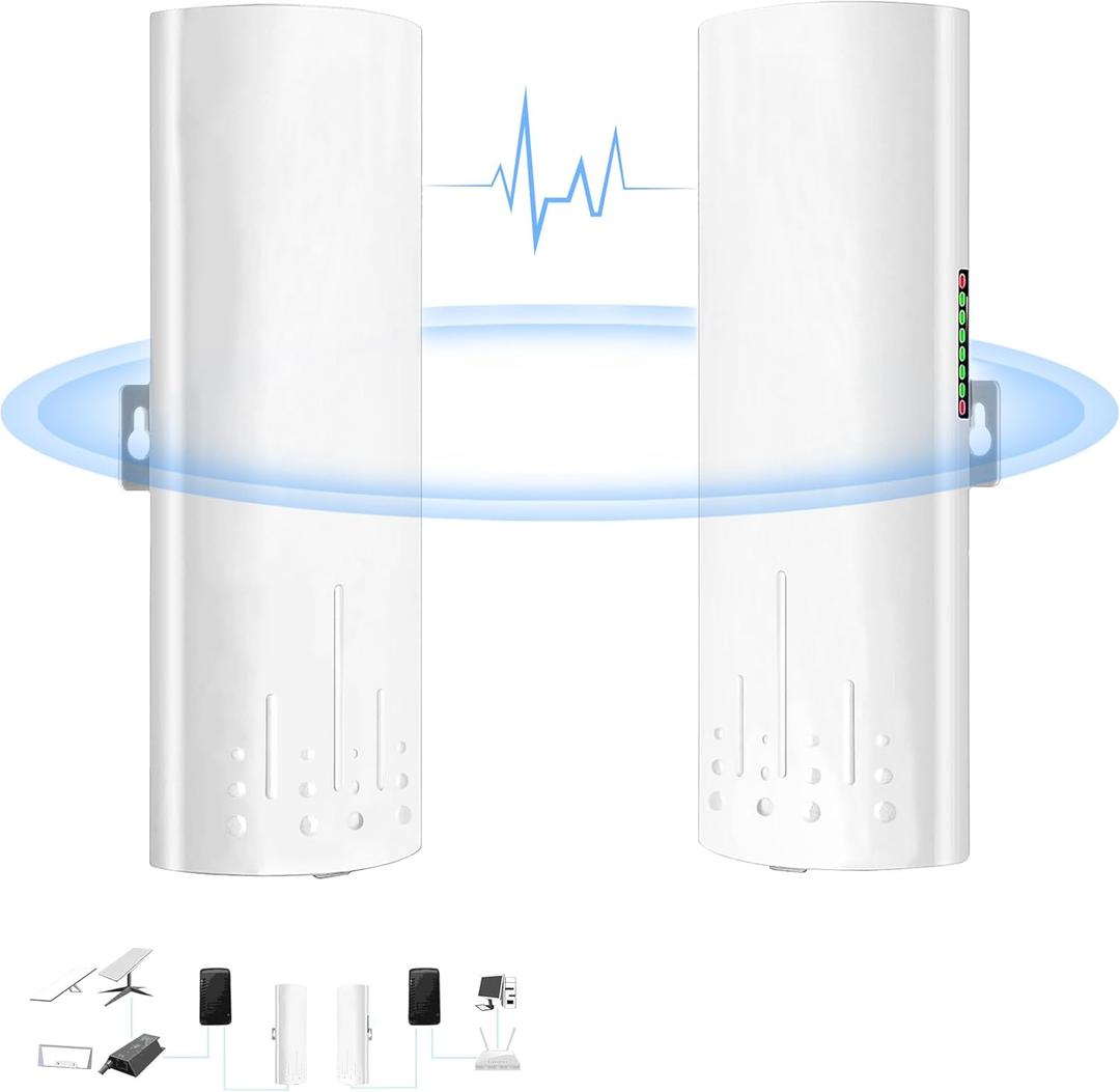 Point to Point Starlink Internet Outdoor Long Range Transmission for Starlink Gen 3 Router, Starlink WiFi Extender, 5.8GHz 3KM 100Mbps with 16dBi High Gain Antenna, 2 Pack