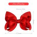 CLLOT 4.5" Hair Bows Alligator Clips Grosgrain Ribbon Girls Bows Hair Accessories for Girls Toddlers Kids and Teens