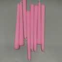 YOROXRG 24 Pack Pink Taper Candles, 7-8 Hours Burn Time, Unscented, Smokeless and Dripless, 0.75 x 10 Inch Dinner Candle Set for Valentine's Day,Household, Wedding, Party and Home Dcor Candlesticks