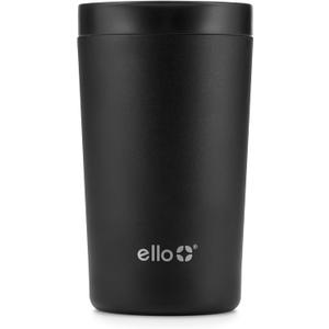 Ello Jones Stainless Steel Travel Coffee Mug - Travel Tea Mug, 11oz, Black
