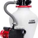 CIPU 14-inch Sand Filter Pump System for Above Ground Pools, 0.5HP 115V Pool Sand Filter with 6-Way Valve