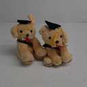 Chalyna 10 Inch 2025 Graduation Gift Dog Stuffed Animal Plush Golden Retriever with Diploma Tassel Graduation Hat Embroidered Blessings Preschool Kindergarten Gift for Friends, Relatives, and Kids, 2 Packs