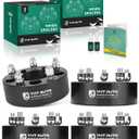 YHTAUTO 5x4.75 Inch Wheel Spacers 2 Inch Chevrolet, Pontiac, Cadillac & GMC Models, Camaro, Corvette, S10, Blazer, 5x120mm 5 Lug Tire Spacers w/ M12x1.5 & 12.9 Grade Studs, 87.1mm Center Bore 4PCS