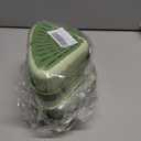 7 x Sink Strainer Basket,2025 New Upgraded Suction Cup Press Sink Drainer Basket,Automatic Dumping Sink Strainer Basket,Faucet Sponge Storage Rack,Corner Sink Trash Catcher for Food Waste (Green)