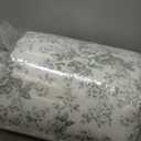 Laura Ashley - King Comforter Set, Premium Cotton Bedding with Matching Shams & Bonus Decorative Pillow, Floral Home Decor, Oeko-Tex Certified (Roses Gold, King) (Full/Queen, Toile Delight Green)