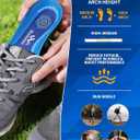 Running Insoles for Men Women & Plantar Fasciitis Relief Shoe Insoles,Extra Shock Absorption Boosts Sports Performance,Arch Support Inserts for Reduce Fatigue -Running Shoe Inserts Medium-High Arch-E