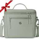 Insulated Lunch Box Bag Women Girls - Waterproof Leakproof Lightweight Reusable Cooler for School Work Picnic - Back to School (Small 8L, Green)