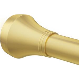 Shower Curtain Rod No Drill, Gold 32 to 48 Inches Adjustable Tension Curtain Rod, Spring Tension Curtain Rod, No Drilling Non-Slip for Bathroom (32-48, Gold)