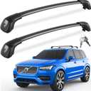 FengYu 330lbs Lockable Roof Rack Cross Bars Compatible with Volvo XC90 XC-90 2016-2026,Heavy Duty Aluminum Roof Rails Crossbars Cargo Bars Canoe Snowboard Rooftop Black Carrier Luggage