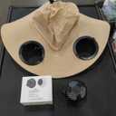 USB Rechargeable Solar Fan Hat Adjustable Sunshade Cool Breeze for Men Women Gardening Sun Hat