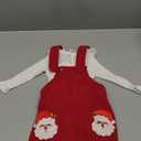 Socutebabe My First Christmas Baby Girl Outfit Newborn Lace Romper and Santa Corduroy Skirt Dress Outfits Clothes (Santa Claus Red, 6-12 Months)
