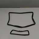 2 PCS Protector Frames Compatible with Tesla Model 3 Model Y 2025 2024 2023 2022 2021 2020 for Touch Screen & Rear View Mirror Interior Decoration Accessories, Silicone Black