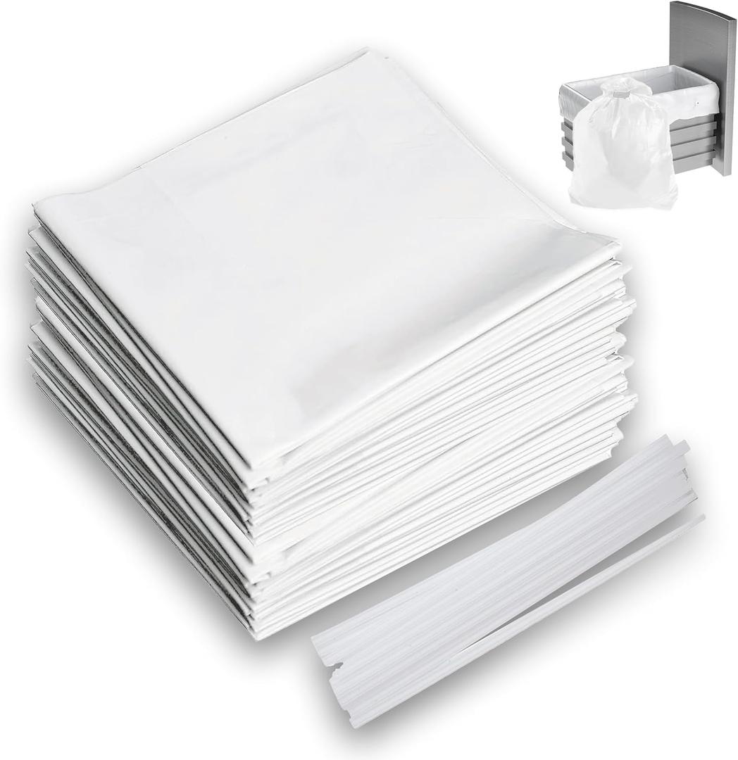 PartsBroz W10165293RB Trash Compactor Bags for Kitchen 18 Inch (60Pack) for Whirlpool, KitchenAid, Magic Chef, General Electric Compactor Bags Heavy Duty  Compact Garbage Bag 18 Gallon Disposal FSP