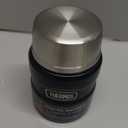 THERMOS ICON Vacuum-Insulated Food Jar with Spoon, 16 Ounce, Matte Black