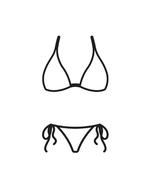 Women's Two Piece Triangle Bikini Sets Ruffle Halter Tie Side String Adjustable Sexy Swimsut with Romovable Padded Size S