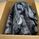 Ultra Soft Area Rugs for Living Room, 5x7 Tie-Dyed Dark Grey Fluffy Plush Rugs for Bedroom, Non-Slip Floor Carpet for Nursery Room, Bedside, Playroom, Corridor, Indoor Decor