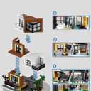 Modern House Building Set, Modern Cubist Villa Modular City Building Blocks MOC Bricks Set,Compatible with City Sets and Other Major Brands,Adults and Girls Aged 14+ (1399 PCS)