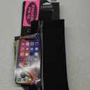 Slim Running Belt Fanny Pack for Men and Women Waist Bag Running Bag Money Belt Phone Holder for Running Sports Hiking Travel Adjustable Waist Bag Fits Most Phone, black, Water resistant 