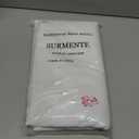 Surmente White Rectangle Tablecloth 90 x 132-inch Rectangular Polyester Table Cloth for Weddings, Banquets, or Restaurants