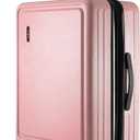 TRAVELARIM 24 Inch Luggage with Spinner Wheels, Hard Shell Suitcase with TSA Locks for Luggage, Travel Large Suitcase, Expandable Hard Shell Suitcases, Pink