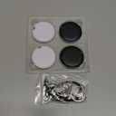 Tracker Tag 4 Packs Bluetooth Tracker, Smart Tag Locator Tracking Device, Keys Finder and Item Locator,Air Tracker Item Finders with Find My(iOS Only) Track Your Keys,Wallet,Luggage (White and Black)