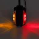 Partsam 2x 4 LED Clearance Trailer Fender Lights Amber Front Red Back 4 Diodes RH/LH