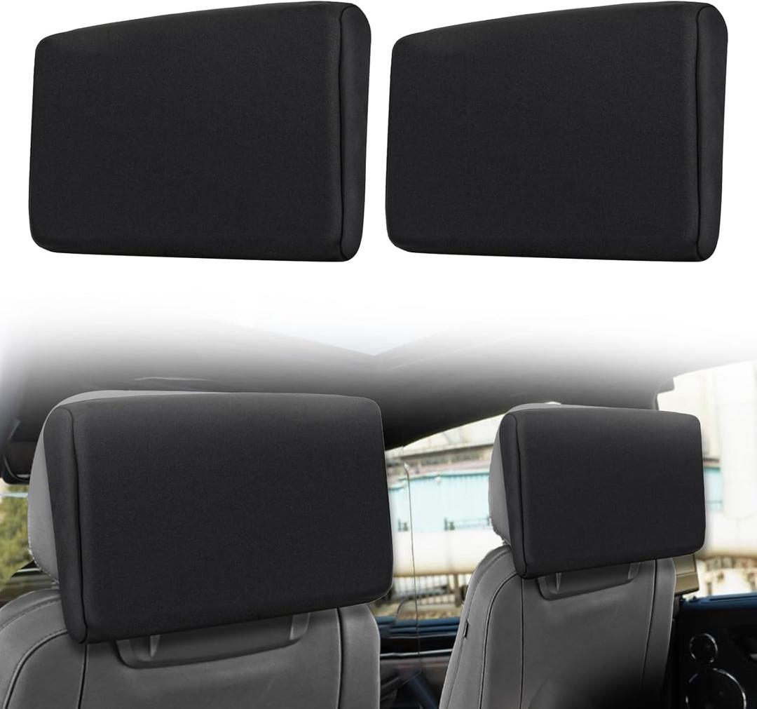 2 Pack Neoprene Protective Padded Cover for Rear Seat Entertainment Screen for 20212025 Cadillac Escalade/GMC Yukon/Chevy Tahoe/Suburban Rear Seat Screen Protectors 1.5mm Neoprene Dust& Impact Shield