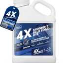 1 Gallon Midnight Blue Pond Dye, 4X Concentrate Pond Dye Blue, Dark Natural Looking Aquashade for Beautiful Lake Water, Long-Lasting Colorant, Protects Against Sunlight - Ideal for Fish & Wildlife