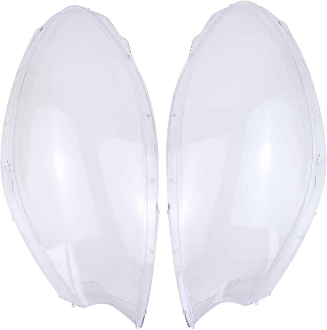 2Pcs Front Driver and Passenger Side Headlight Lens Cover for Porsche Macan 2014-2018