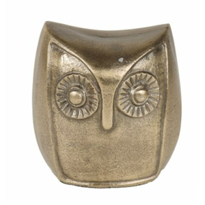 HD Designs Aluminum Owl - Gold 5.6 Inch
