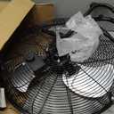 Amazon Basics 20" High Velocity Industrial Cooling Floor Fan with 3 Speeds, Tilt Head, ETL-Listed Safety Compliance, Metal Housing and Blades, for Commercial Space/Garage/Gym, 125W, Black
