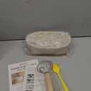 Sourdough Starter Kit, Banneton Bread Proofing Baskets Set, Sourdough Bread Baking Supplies Making Tools with Dough Scraper, Whisk, Bread Lame, Recipe