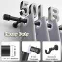 1 1/8 Inch Diameter Curtain Rods 72 to 144 Inches(6-12ft), Telescoping Heavy Duty Large Drapery Rod with Adjustable Aluminum Alloy Bracket, Solid End Caps for Windows Patio Decoration, Matte Black