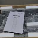 ELYKEN Ladder Shelf, 5-Tier Wood Wall Mounted Bookshelf with Metal Frame, Vintage Open Display Organizer Rack, Leaning Storage Shelves for Living Room, Bedroom, Home Office, Black