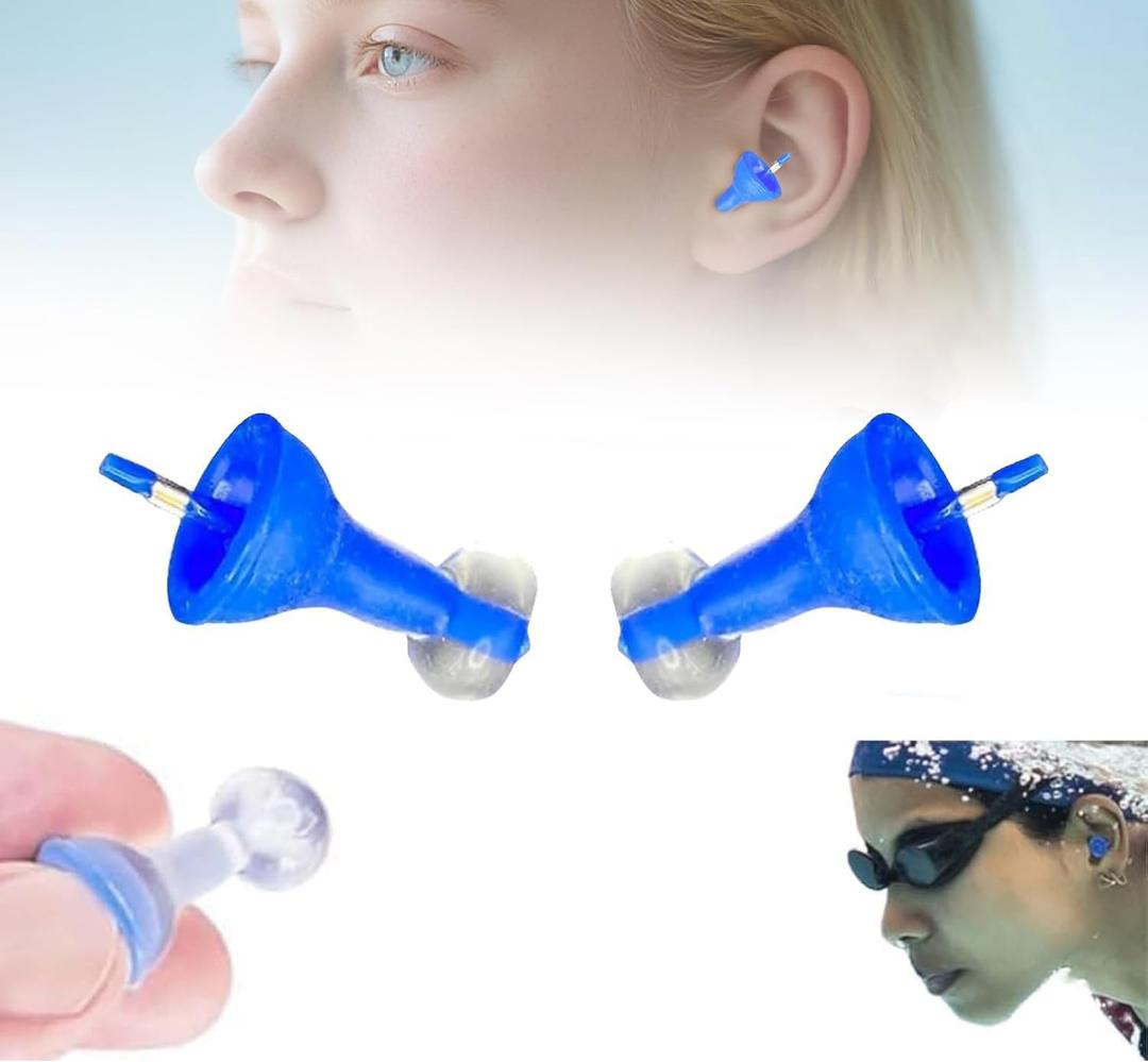 Reusable Self-Adaptive Liquid Earplugs – Ultra-Comfy Fluid Inflatable Earplug, Silicone Inflatable Ear Plugs for Work Noisy Place, Waterproof Inflatable Earplugs