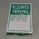 SmartSign Blank Reserved Parking Sign - 10" x 14", Rustproof 40 Mil Laminated Aluminum, Write-On, Red/White, Durable Metal Sign for Outdoors, USA-Made