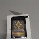 Card Deck Box for MTG Commander, Magnetic Card Display Case,TCG Card Storage Box, Holds 100 Double-Sleeved Cards, Black&Blue