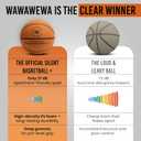 WAWAWEWA The Official Silent Basketball Size 7 (29.5")  Indoor Basketball for Quiet Dribbling  Grooved Airless Indoor Training PU Foam Basket Ball  Real Feel Silent Play for All Ages