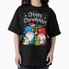 Happy Christmukkah Ugly Sweater Hanukkah Christmas Gnomes Sweatshirt, XL
