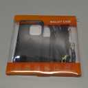 Bocasal Crossbody Wallet Case for iPhone 15 Pro with RFID Blocking Card Slot Holder, Magnetic Flip Folio Purse Case, PU Leather Zipper Handbag with Detachable Lanyard Strap 6.1 Inch 5G (Black)