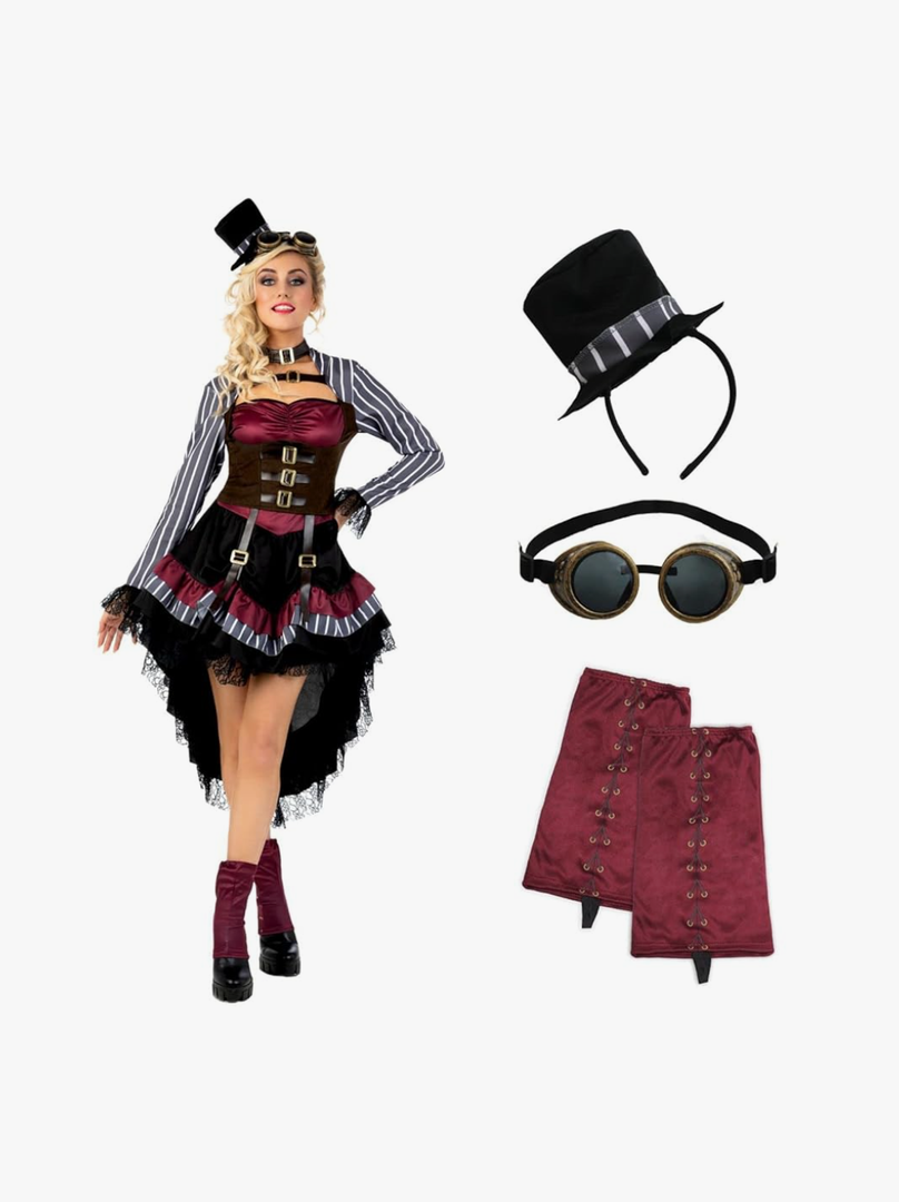 Morph, Steampunk Halloween Costumes, Victorian Steampunk Costumes for Women, Steampunk Costume Women
 Size S