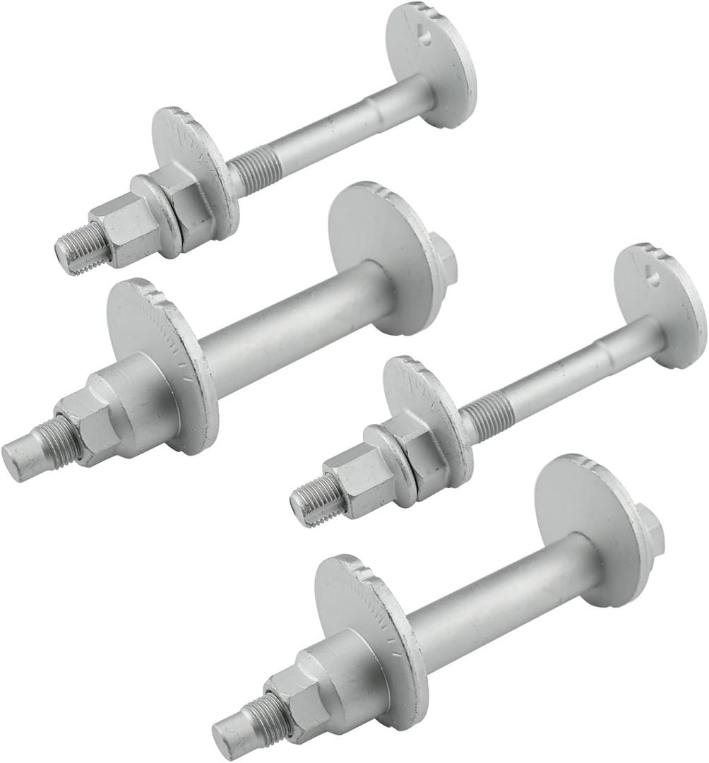 Lower Control Arm Camber Adjusting Camber Bolt Kit 48409-60020 48190-60020 Compatible with Toyota 05-16 Tacoma,03-09 4Runner,07-10 FJ Cruiser,Front Alignment Camber Toe Adjustment Bolts,4Pcs