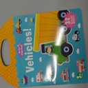 MIKNEKE Jelly Reusable Sticker Books for Toddlers 1-3 2-4 Years, Portable Travel Toys Sticker Activity Book for Kids 2 3 4 Year Old Girls Boys (Vehicles)