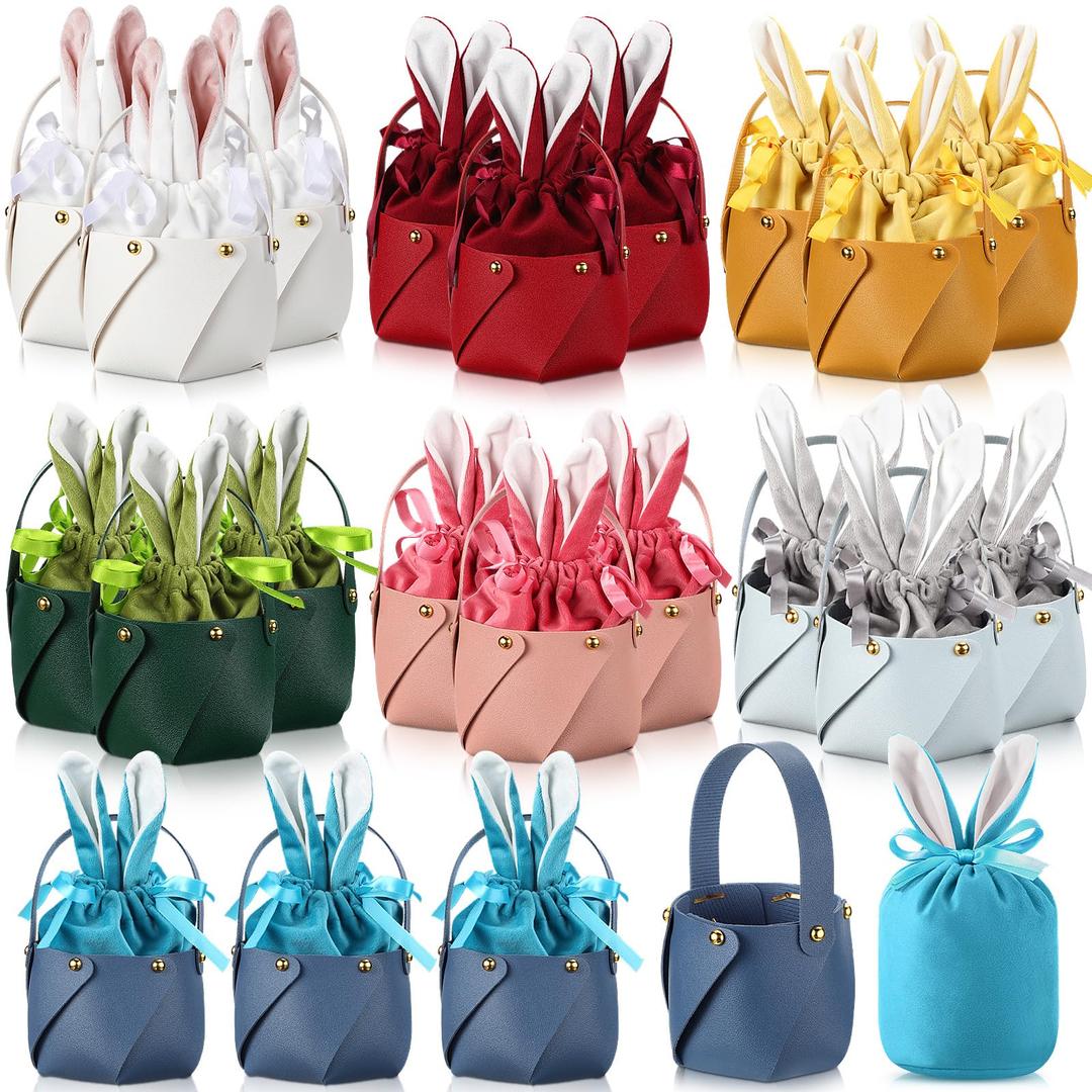 Shinylin 42 pcs Easter Bunny, Easter Decorations, 7 Colors