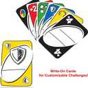 Mattel Games UNO Remix Card Game for Family Night with Customizable Options & Write-On Cards in Storage Tin for 3-6 Players