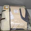 Beige Car Seat Covers Full Set - Breathable Faux Leather Universal 5 Seat Covers for Cars, Automotive Protector Fit for Most Sedan SUV Pick-up Truck